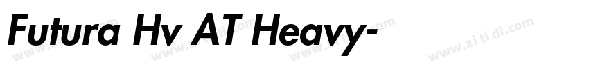 Futura Hv AT Heavy字体转换 Futura Hv AT Heavy字体转换